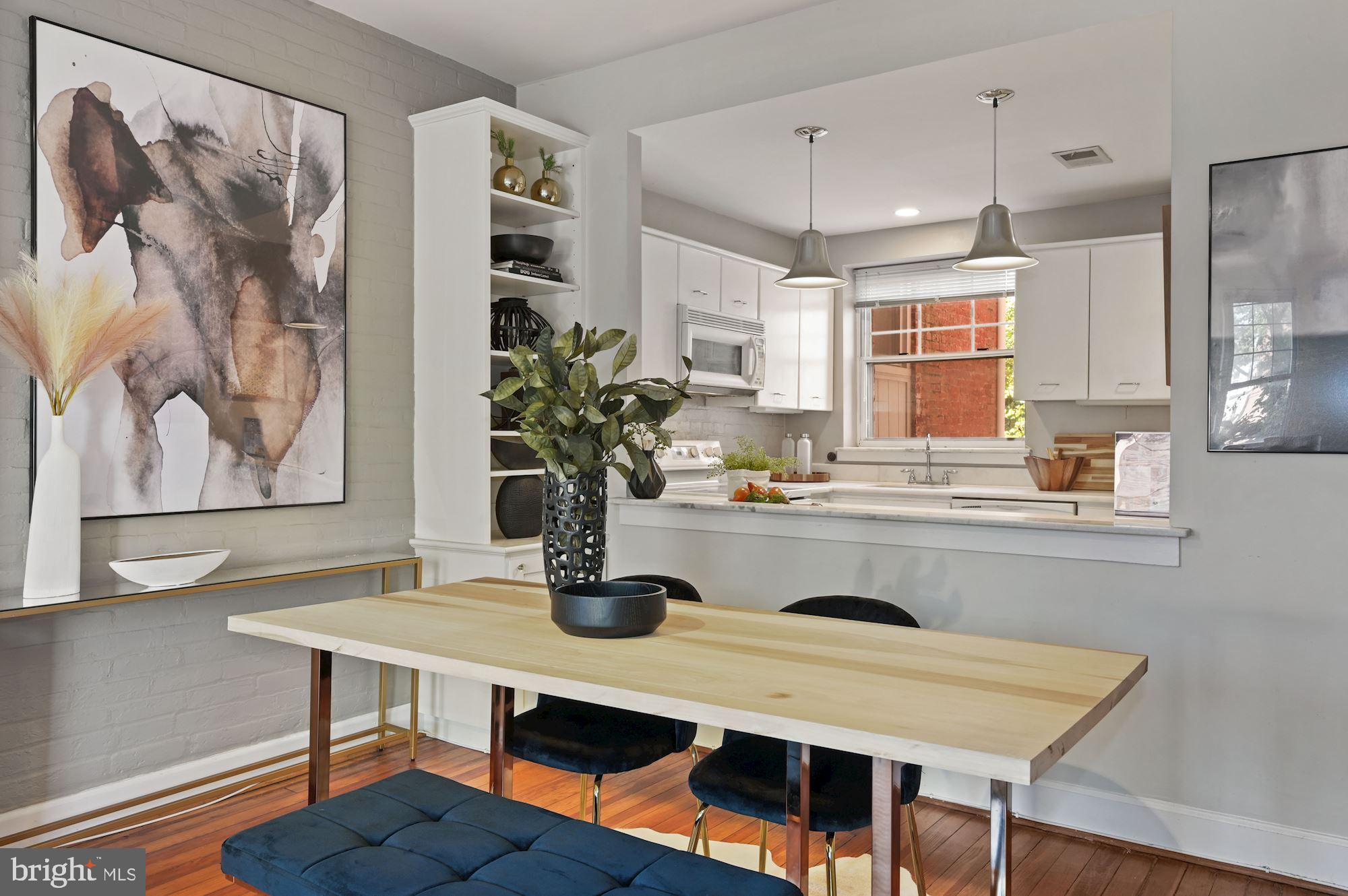1320 R Street Northwest, Unit 5 Washington, DC 20009 - Photo 5 of 17 Dining room and open kitchen.