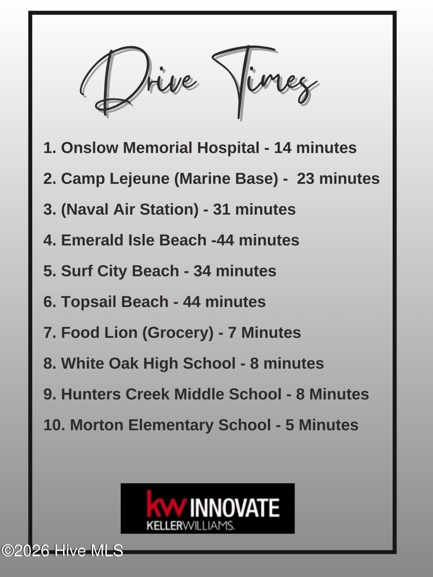 234 Emerald Ridge Road Jacksonville, NC 28546 - Photo 2 of 2 Drive Times