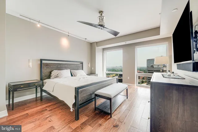 an aerial view of a city