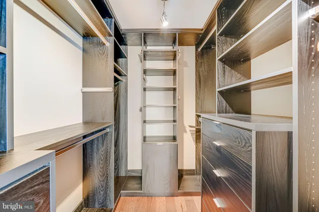 a view of walk in closet