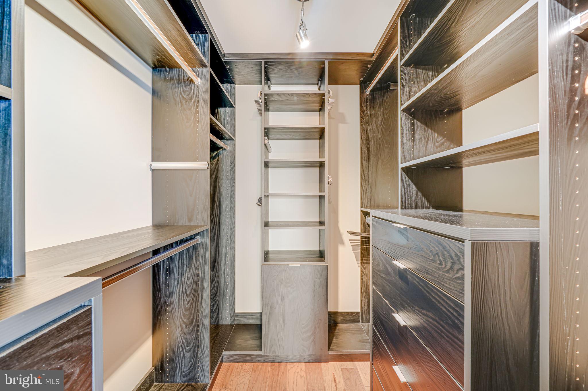 1111 19th Street North, Unit 2703 Arlington, VA 22209 - Photo 34 of 52 a view of walk in closet with empty racks