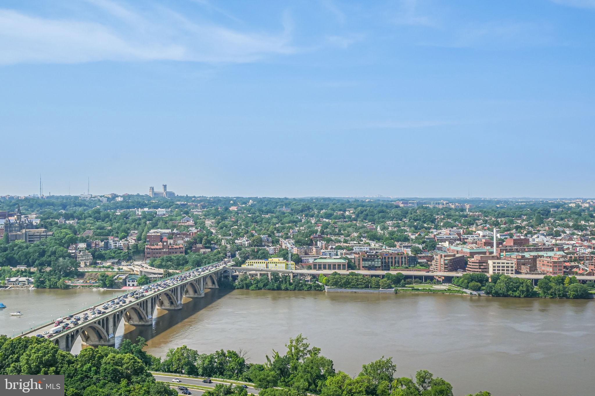 1111 19th Street North, Unit 2703 Arlington, VA 22209 - Photo 48 of 52 an aerial view of a city and lake view