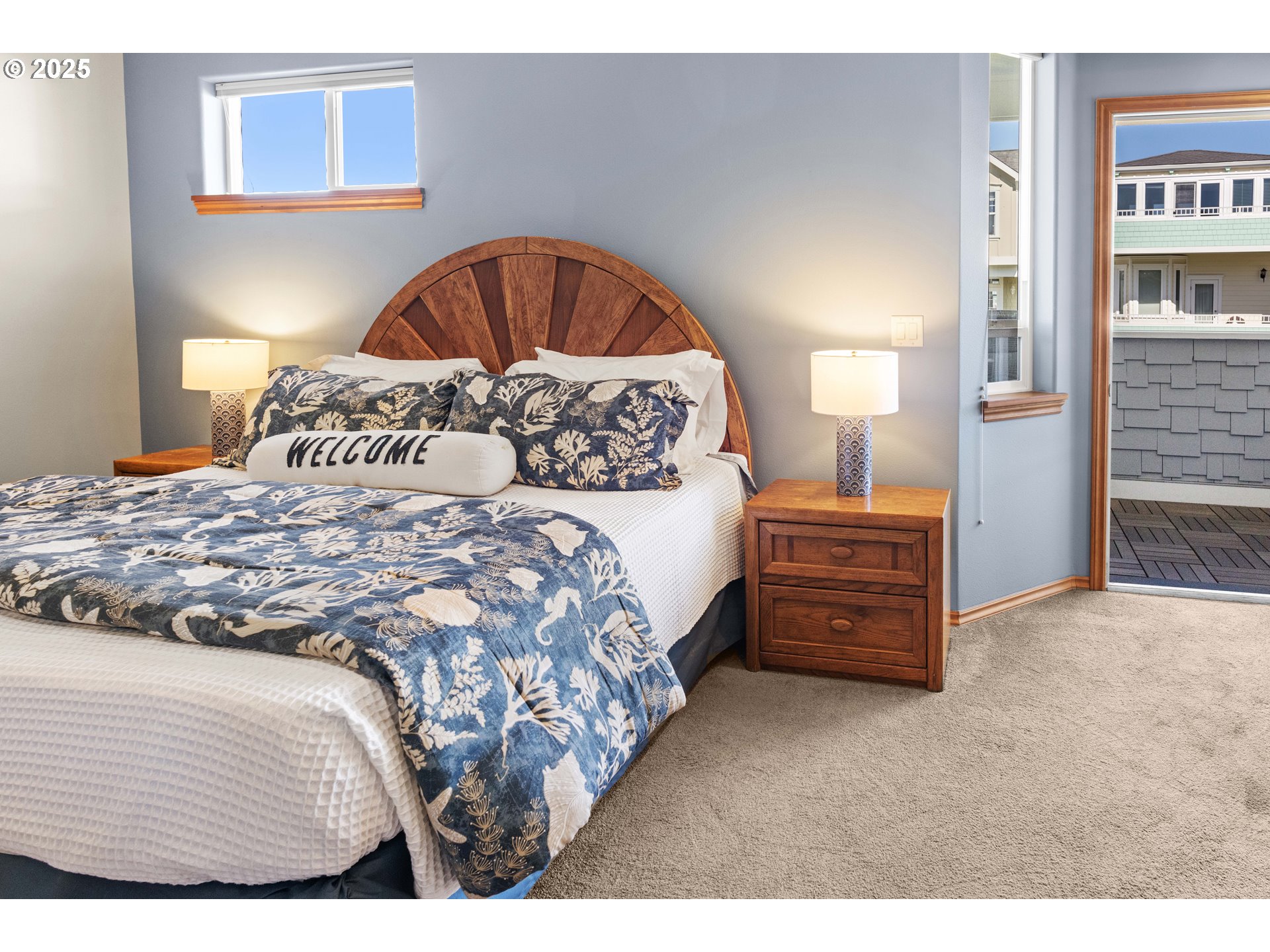 260 Round House Road Astoria, OR 97103 - Photo 22 of 37 a bedroom with a bed and a cabinets