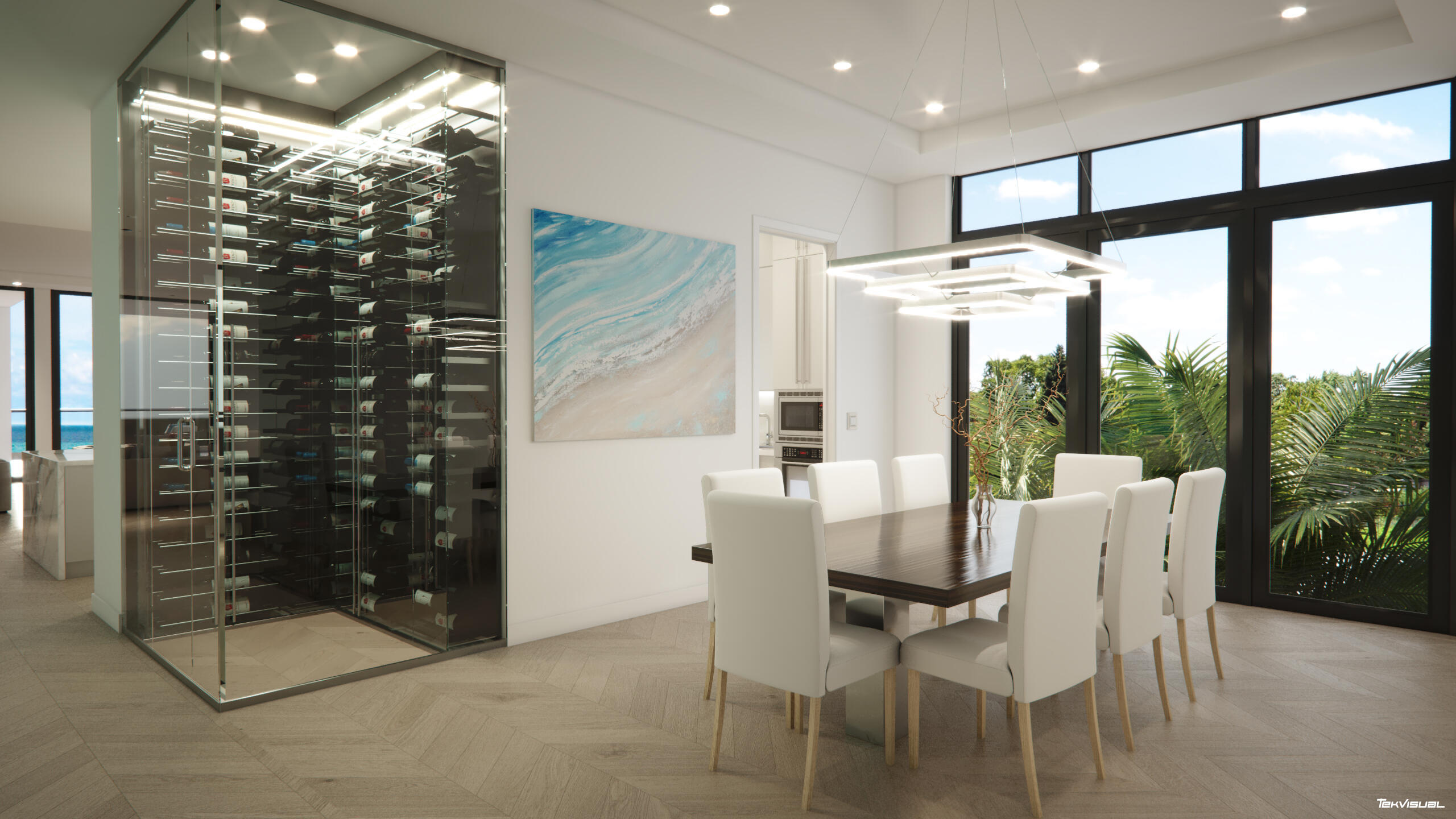 206 Inlet Way, Unit PH Palm Beach Shores, FL 33404 - Photo 5 of 10 ICON DINING ROOM/WINE