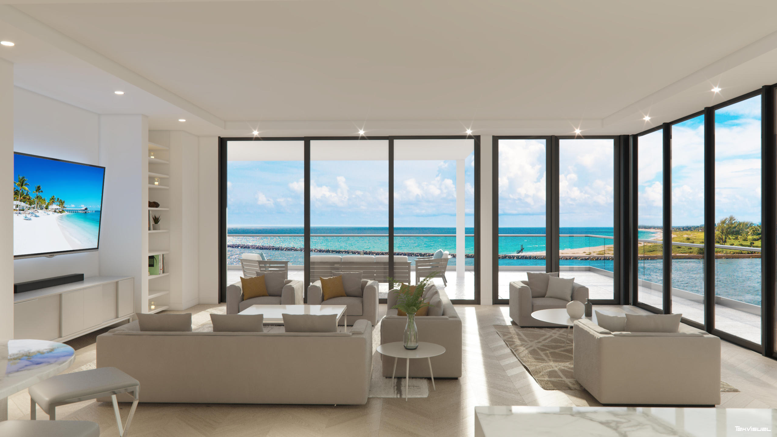 206 Inlet Way, Unit PH Palm Beach Shores, FL 33404 - Photo 6 of 10 ICON PH GREAT ROOM