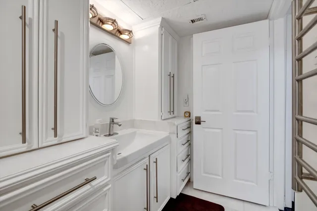 a bathroom with a shower and toilet