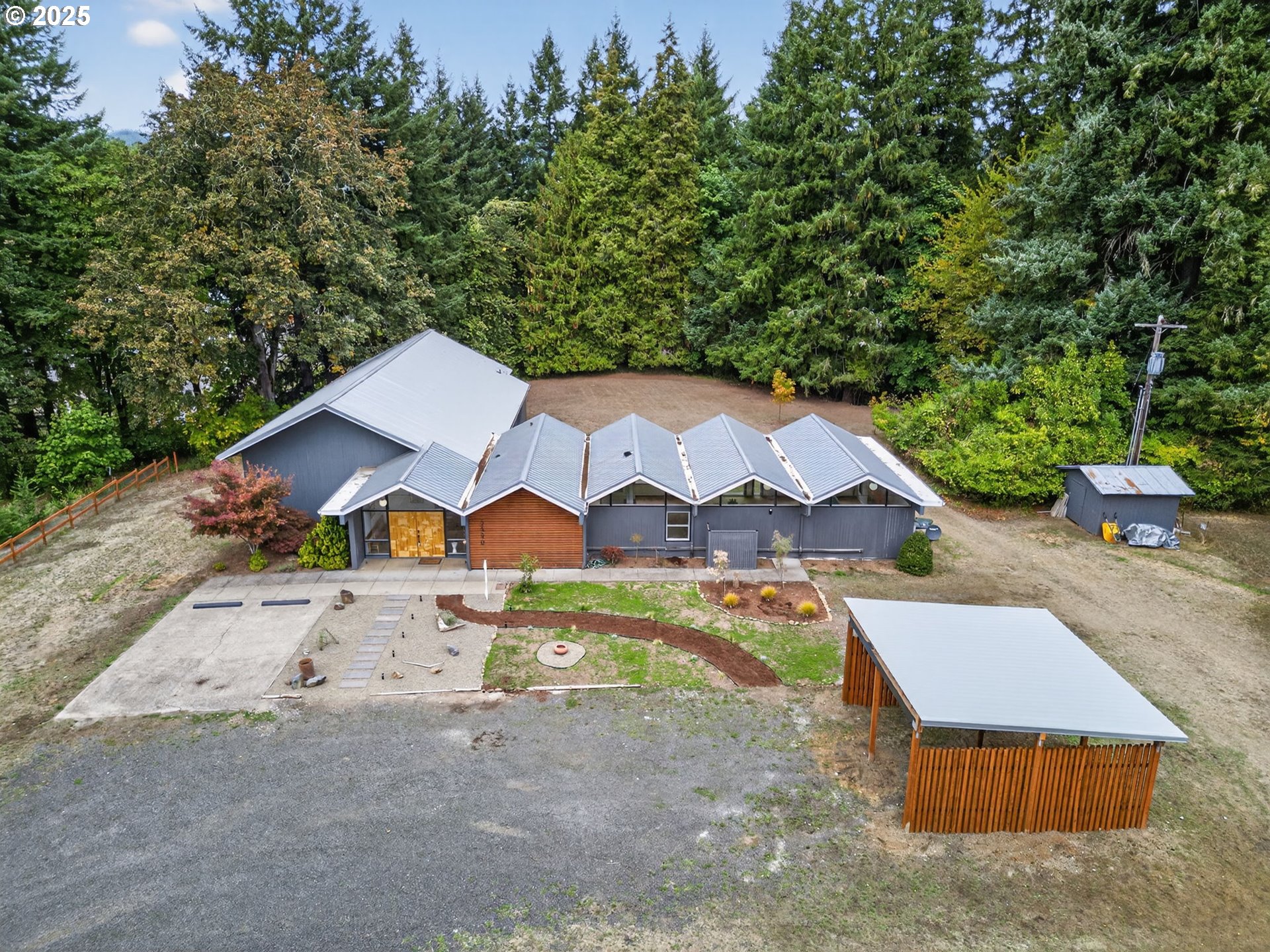 2590 Long Street Sweet Home, OR 97386 - Photo 5 of 48 an aerial view of houses with yard