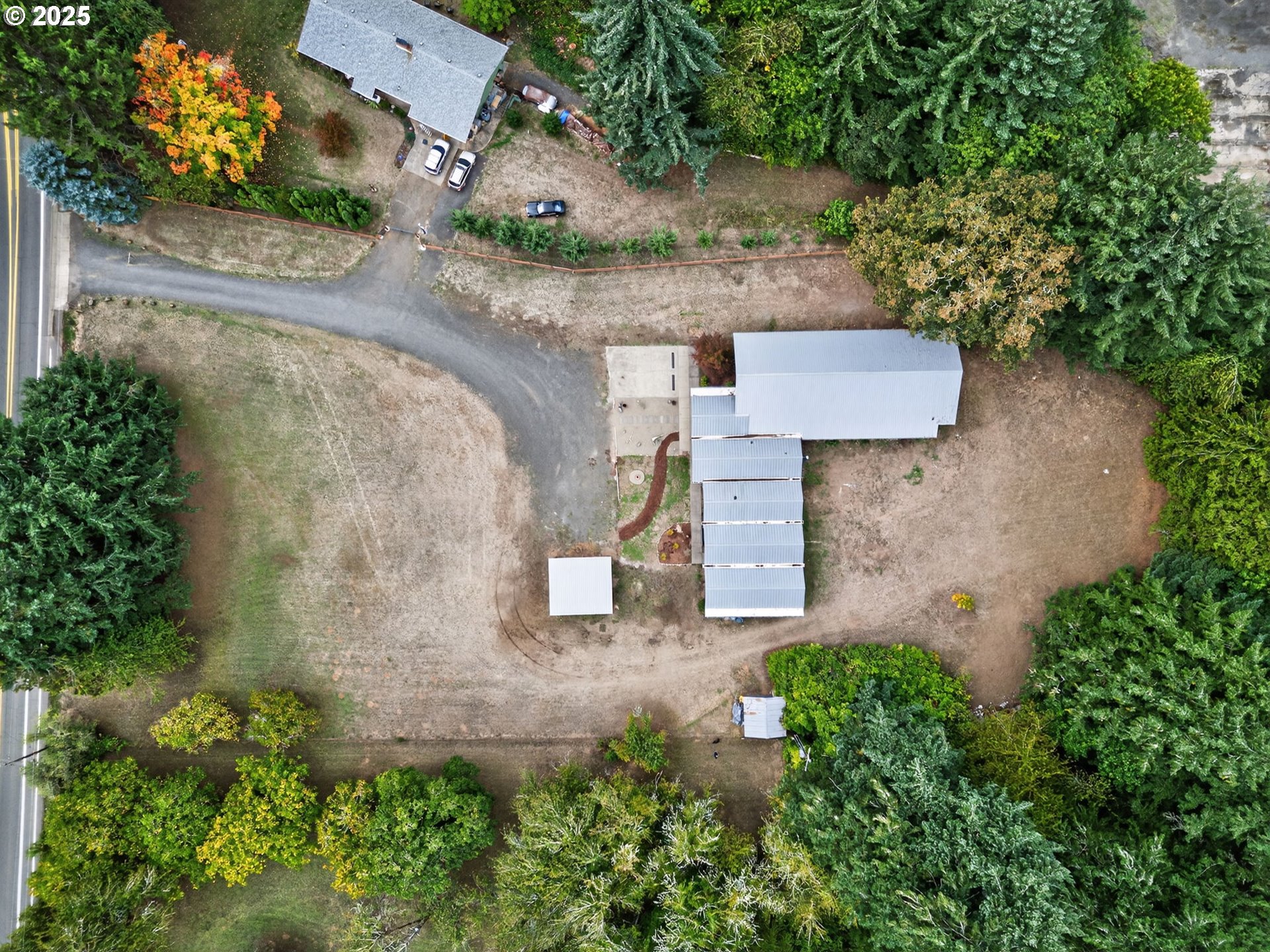 2590 Long Street Sweet Home, OR 97386 - Photo 8 of 48 an aerial view of a house with outdoor space