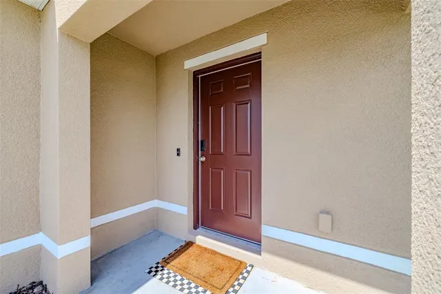 a view of an entryway door