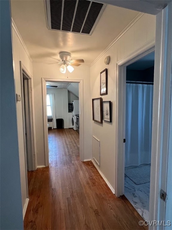 1118 West Osborn Road Farmville, VA 23901 - Photo 32 of 38 Hall featuring ornamental molding and dark hardwoo
