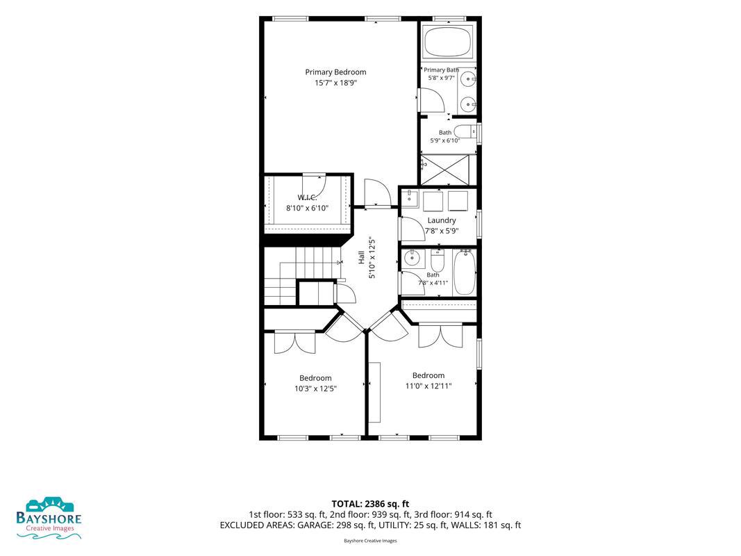 14413 Sandy Ridge Lane Laurel, MD 20707 - Photo 40 of 41 Third level floor plan.