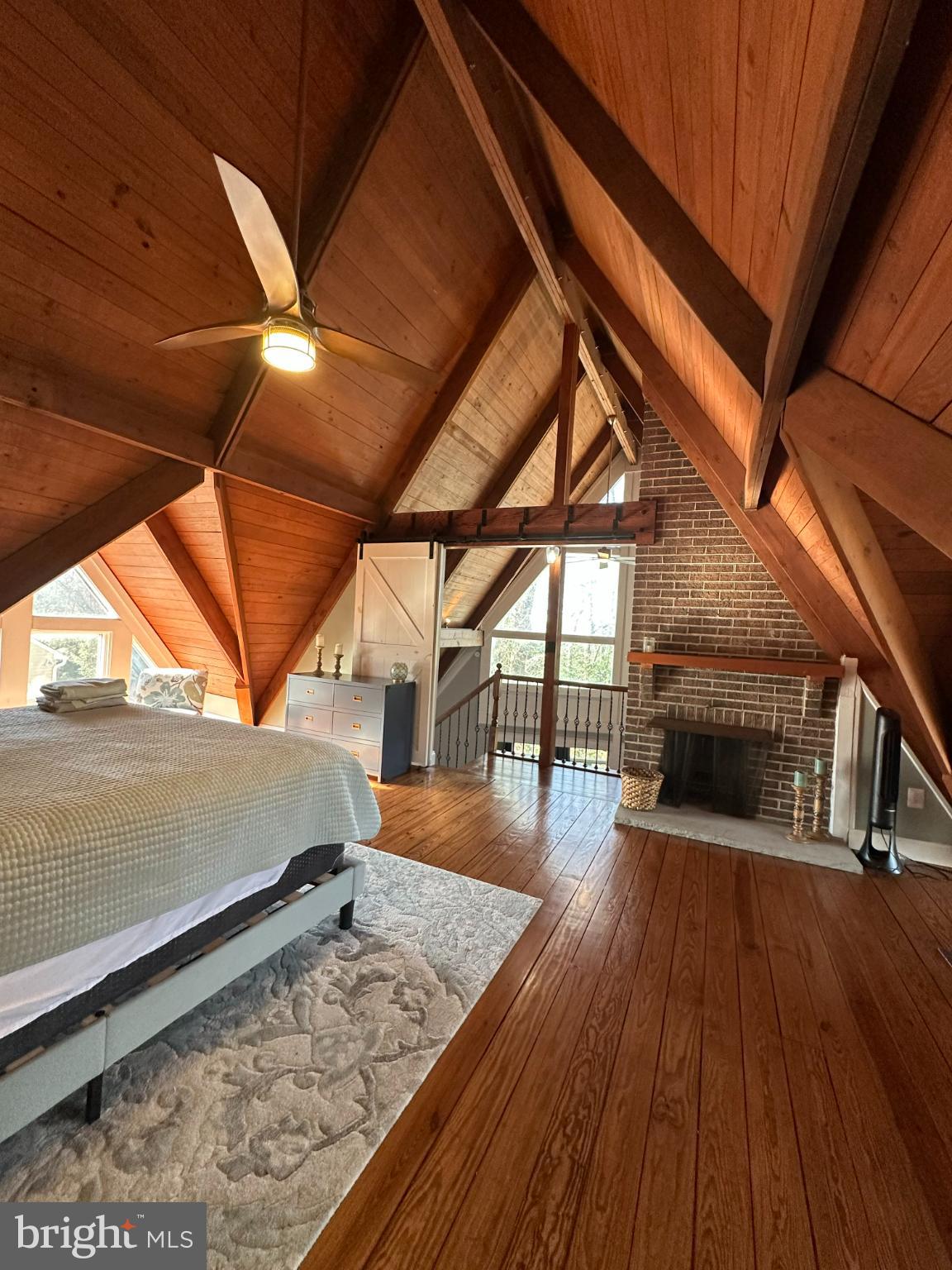 3351 Carroll Road Huntingtown, MD 20639 - Photo 14 of 20 Charming loft with rustic wooden beams.
