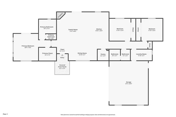 a house view with a garden space