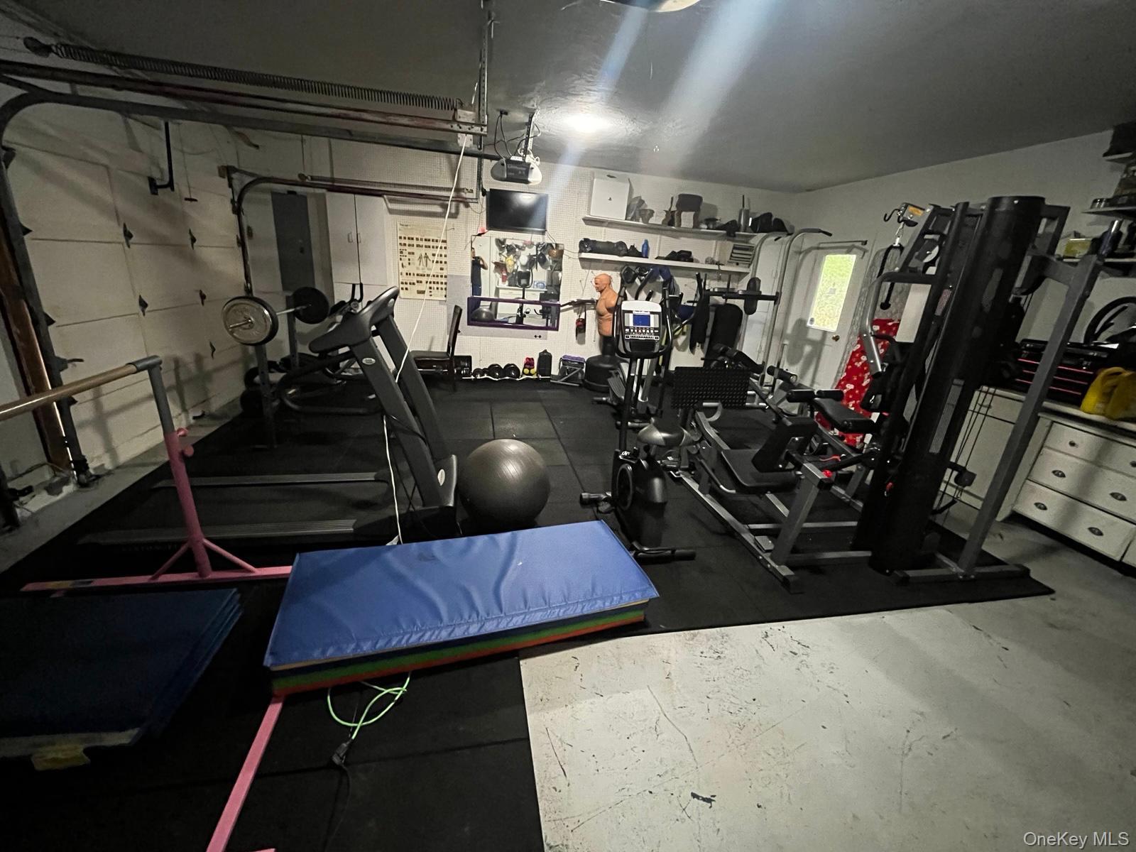 7 Park Place Chester, NY 10918 - Photo 39 of 48 a view of a room with gym equipment