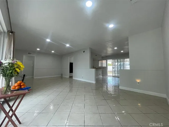 a view of a entryway of a room