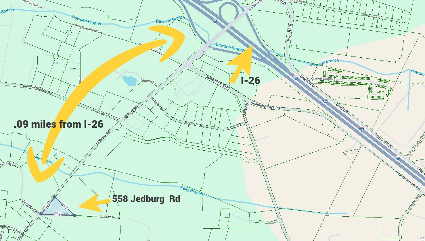 558 Jedburg Road Summerville, SC 29483 - Photo 8 of 15 558 Jedburg Rd proximity to I26