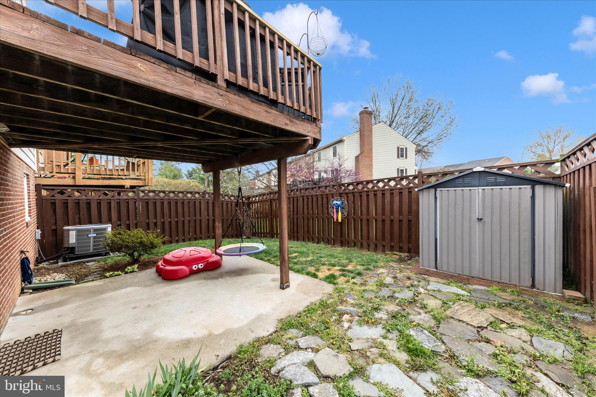 8226 Red Wing Court Frederick, MD 21701 - Photo 41 of 45 a backyard of a house with portable swimming pool and furniture