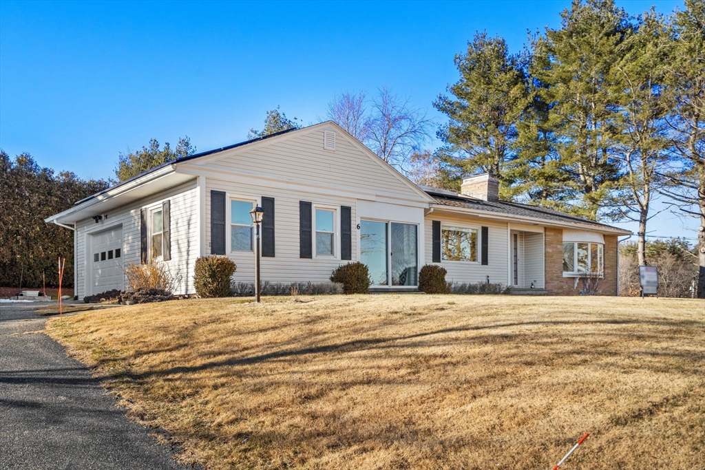 a view of a house with a patio