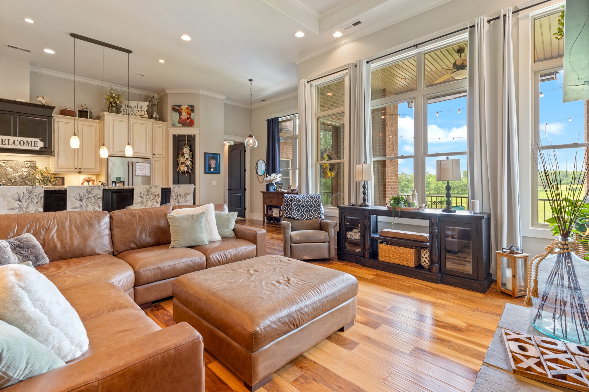 532 South Tidwell Road Bon Aqua, TN 37025 - Photo 36 of 100 a living room with furniture and a large window