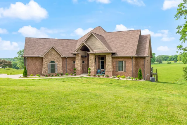 a view of a chairs in front of a building