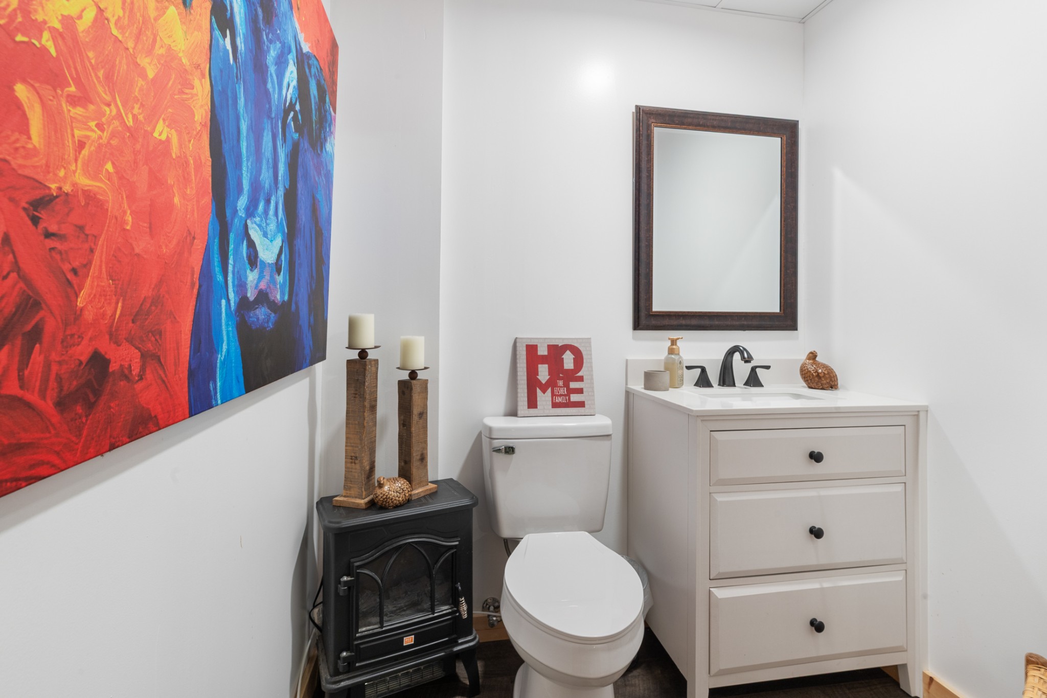 532 South Tidwell Road Bon Aqua, TN 37025 - Photo 65 of 100 a bathroom with a sink mirror vanity and toilet