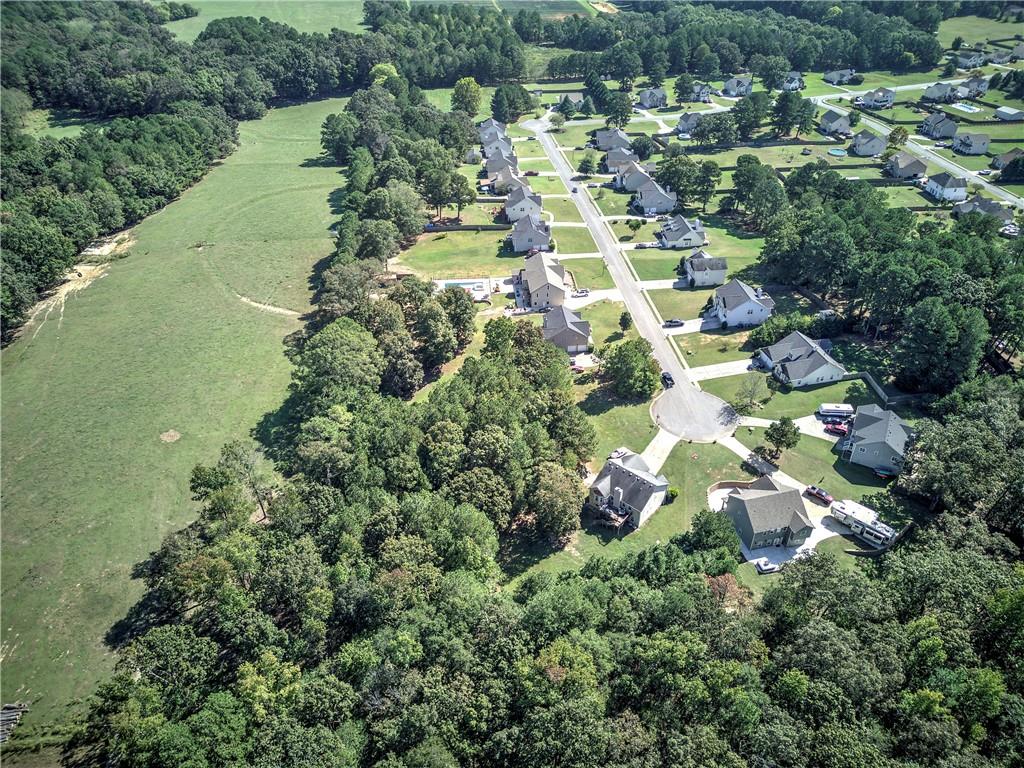 58 Ferguson Drive Euharlee, GA 30145 - Photo 13 of 16 an aerial view of residential houses with outdoor space and trees all around