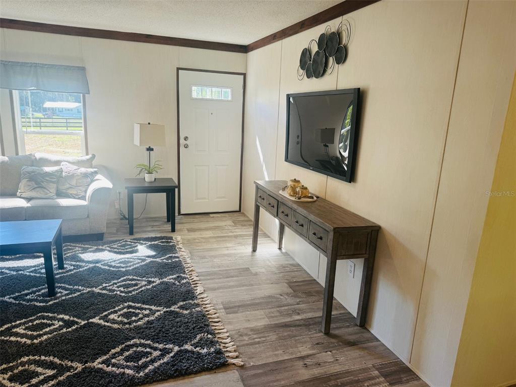 843 Southwest Central Terrace Fort White, FL 32038 - Photo 17 of 30 a living room with furniture and a flat screen tv