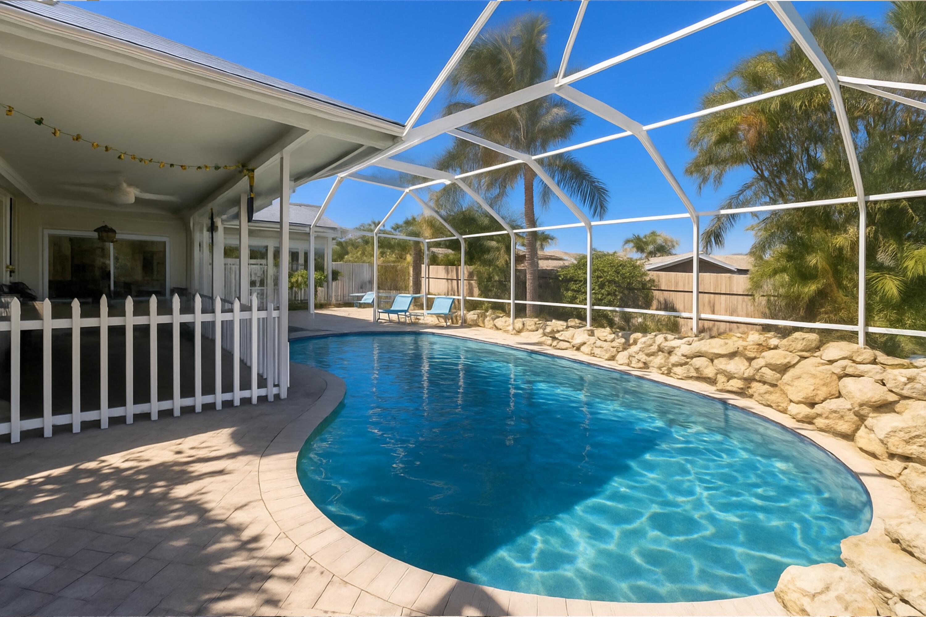 8963 Southeast Ceres Street Hobe Sound, FL 33455 - Photo 44 of 53 Pool Uncovered