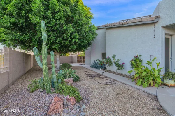 a house with trees in front of it