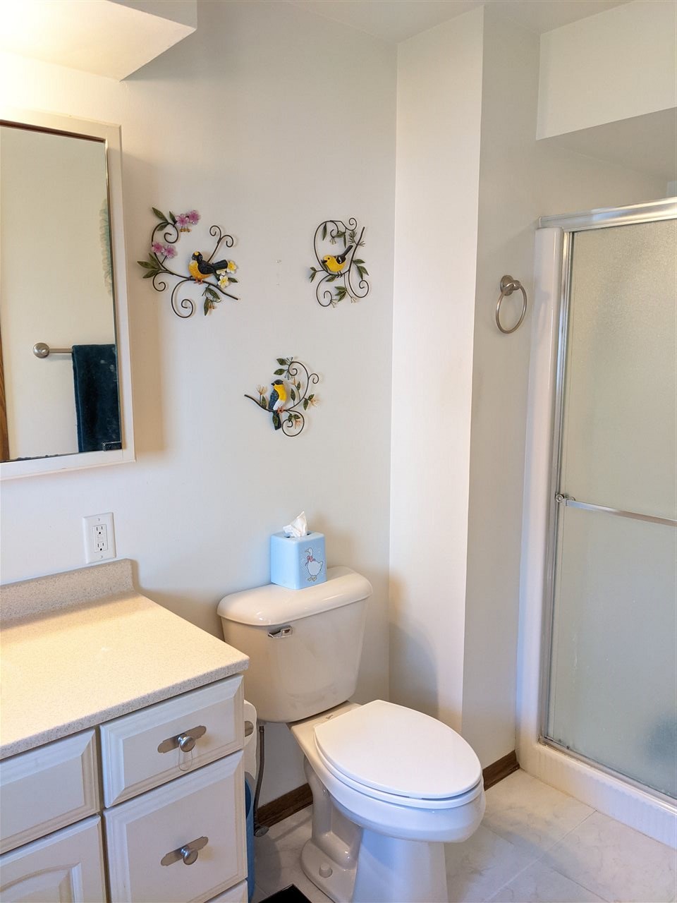 1947 Baintree Road Lake Summerset, IL 61019 - Photo 16 of 53 a bathroom with a granite countertop sink toilet and shower