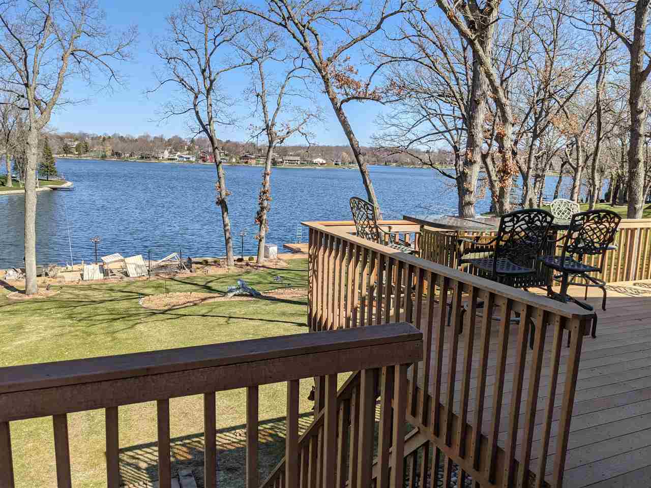 1947 Baintree Road Lake Summerset, IL 61019 - Photo 8 of 53 a view of a balcony with wooden floor and fence