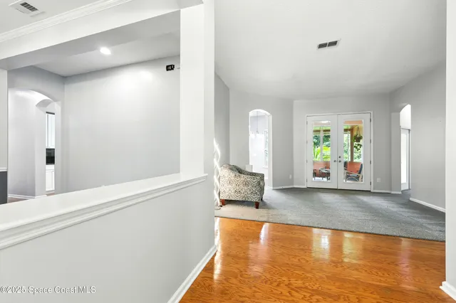 a view of an empty room