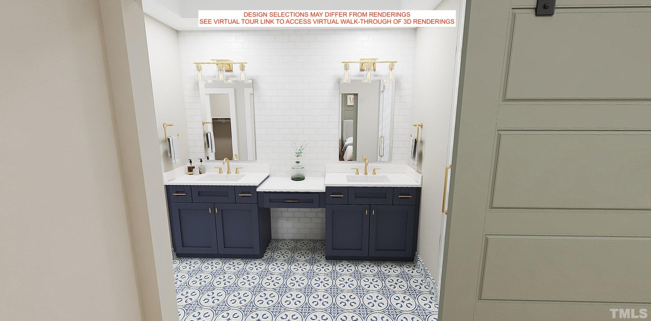 4013 Fencrest Court Raleigh, NC 27613 - Photo 24 of 38 a bathroom with a sink and a mirror