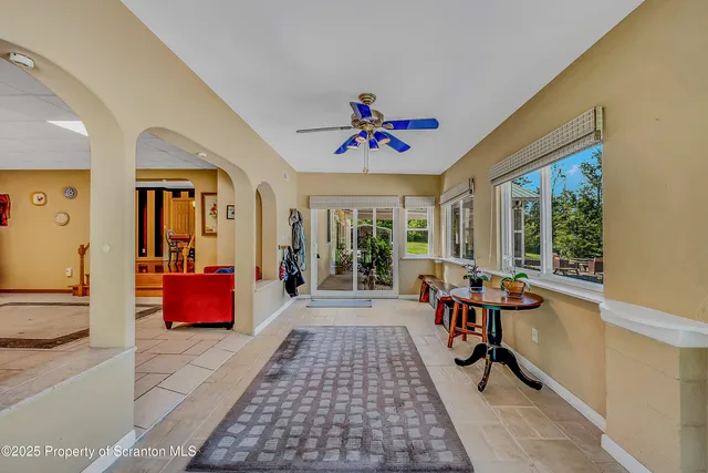 a very nice looking room with a large window