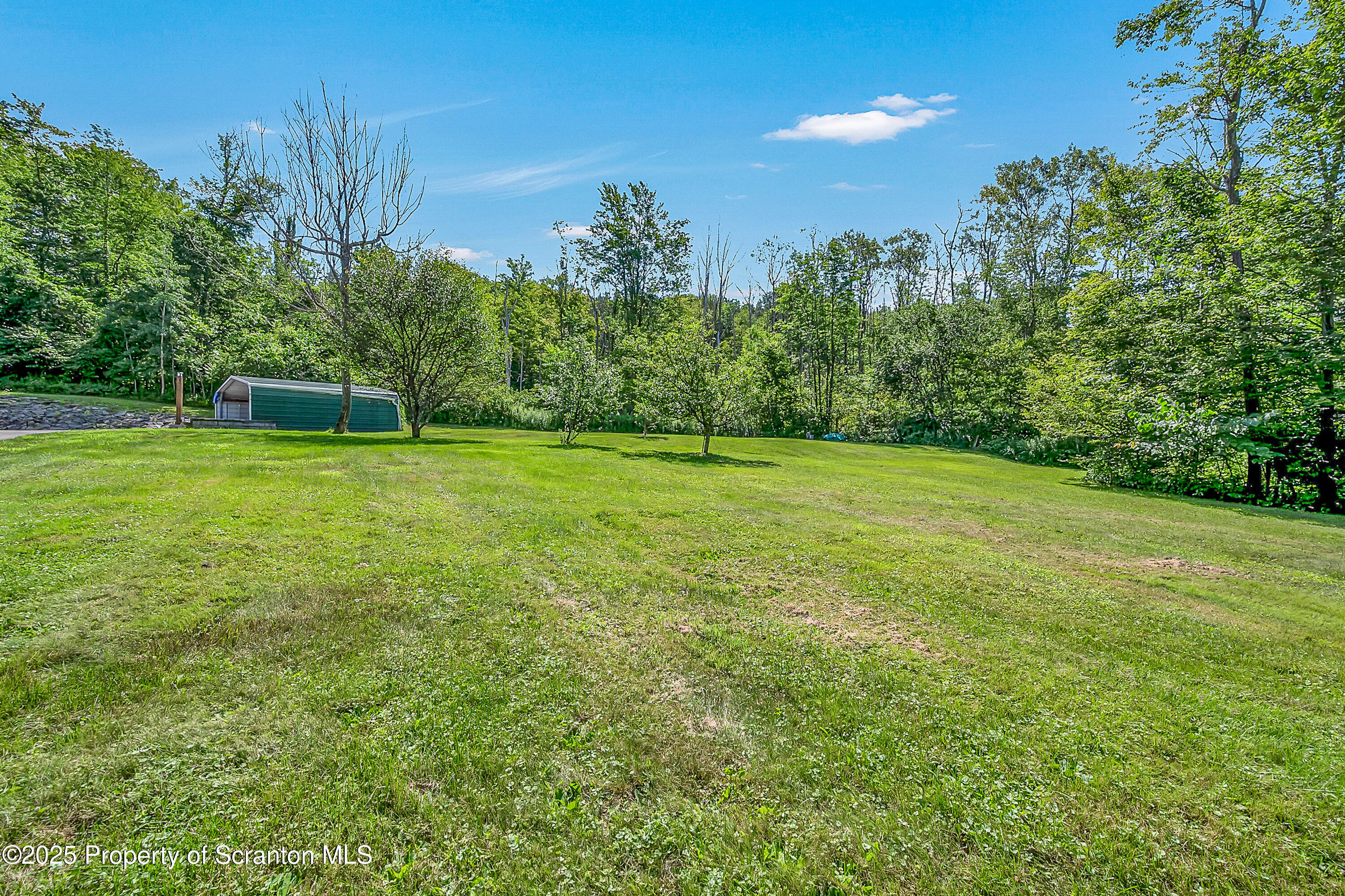 831 Montdale Road Scott Township, PA 18447 - Photo 7 of 46 a view of a green field with trees