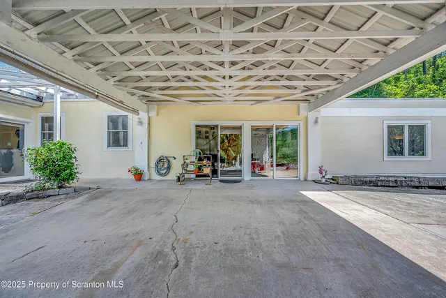 a view of a house with a patio