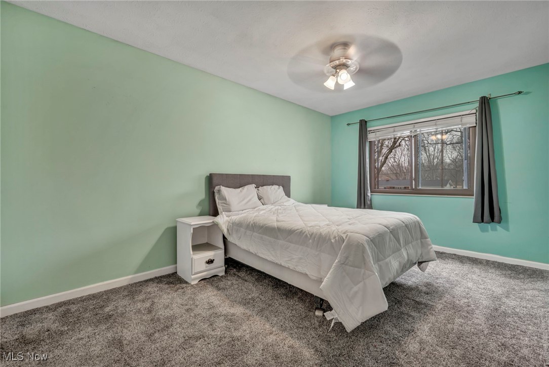 9956 Johnnycake Ridge Road, Unit B5 Painesville, OH 44077 - Photo 17 of 24 Bedroom featuring ceiling fan and carpet floors