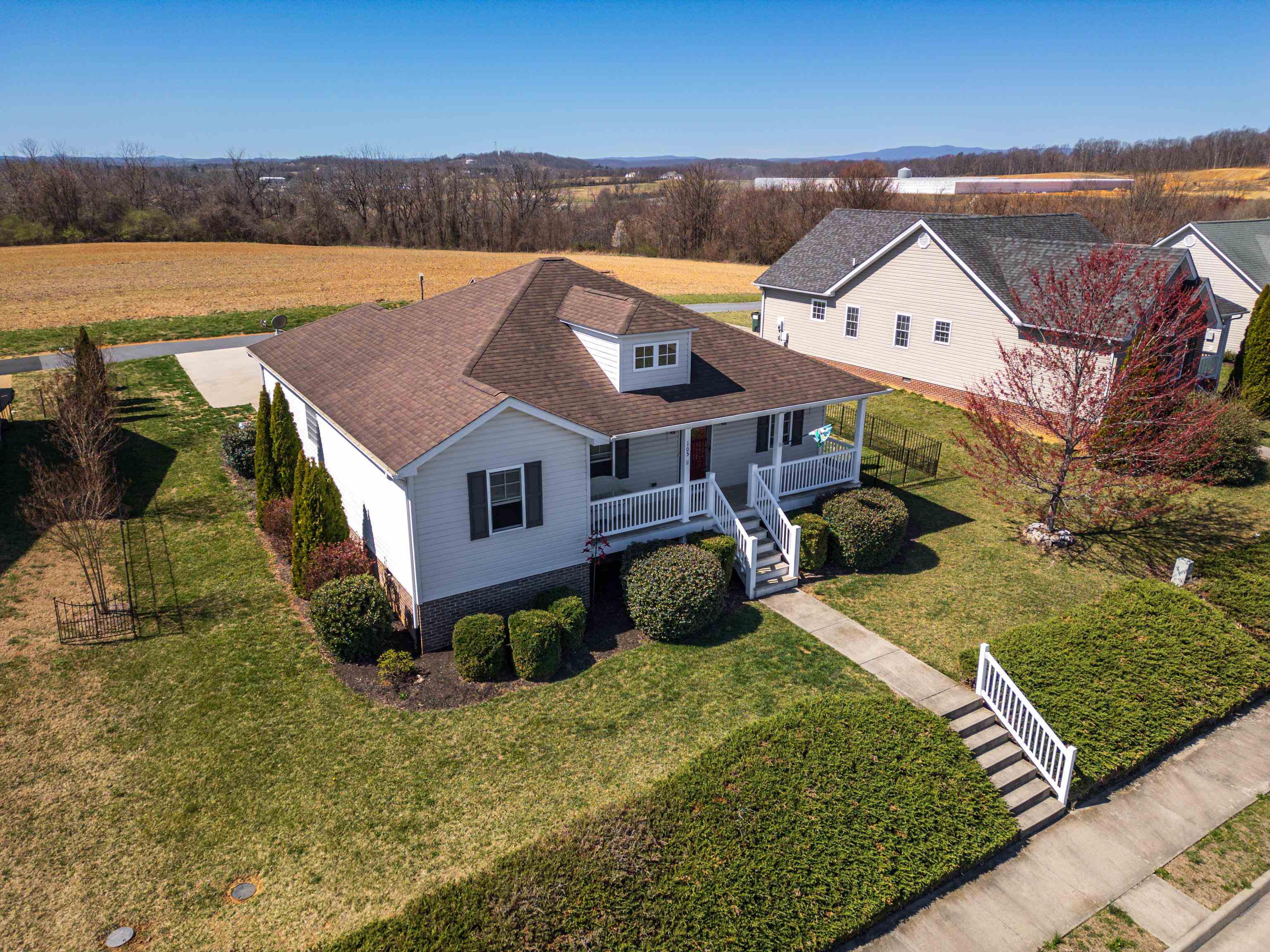 105 Stone Drive Stuarts Draft, VA 24477 - Photo 51 of 62 an aerial view of a house with a yard