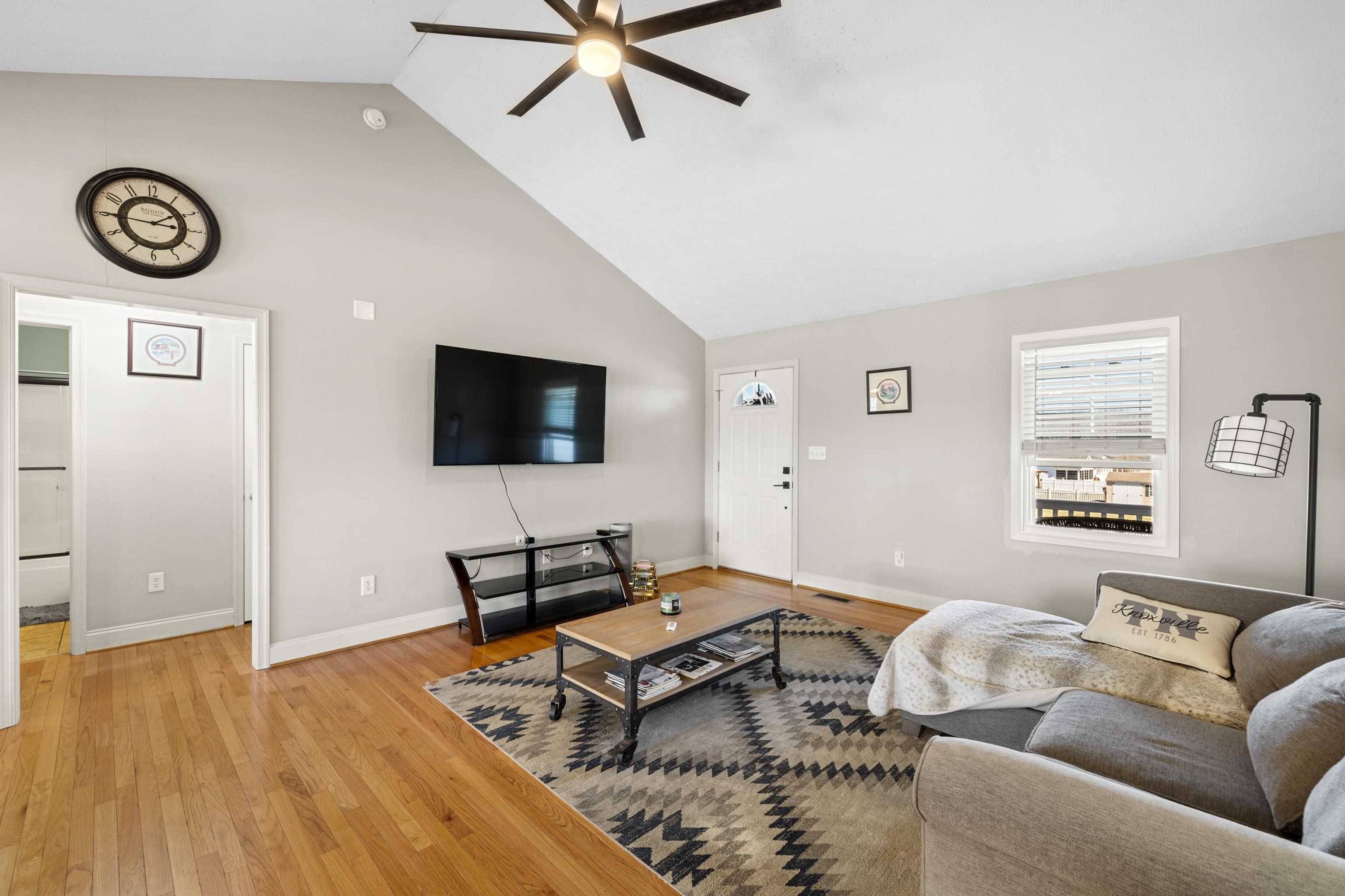 105 Stone Drive Stuarts Draft, VA 24477 - Photo 9 of 62 a living room with furniture and a flat screen tv