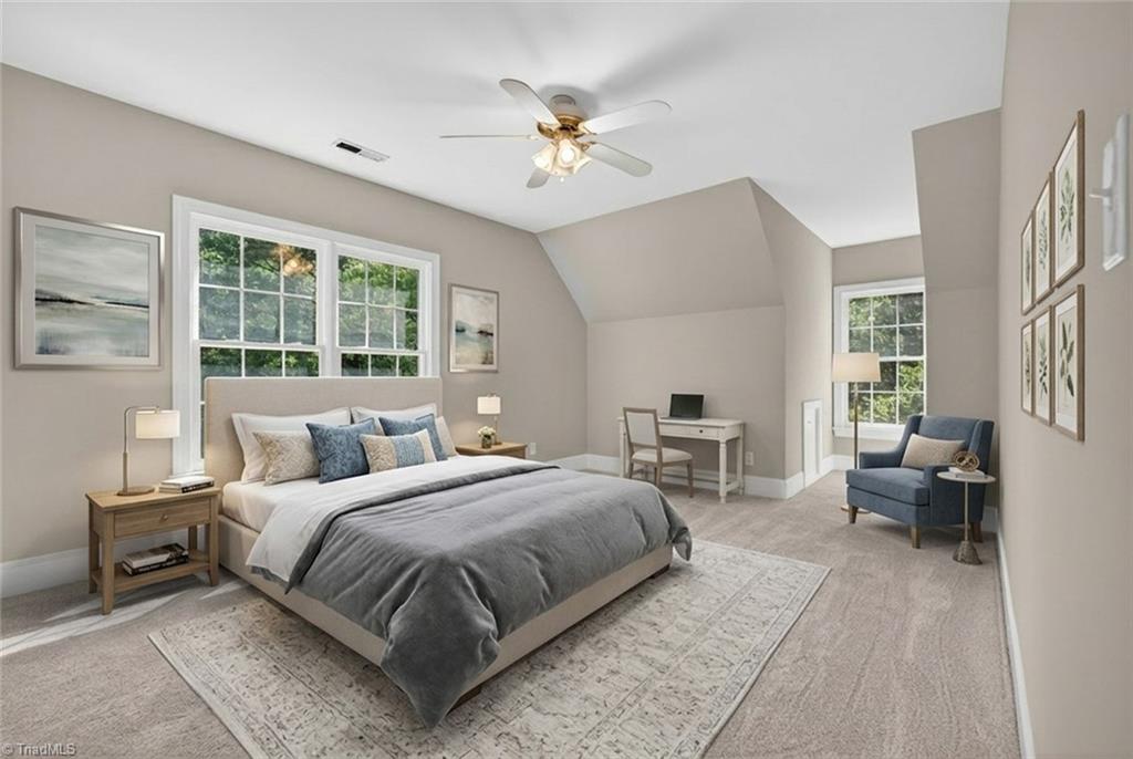 1747 Scalesville Road Summerfield, NC 27358 - Photo 30 of 49 Second floor bedroom 1 - Virtually staged