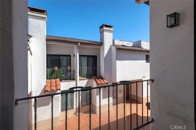 a view of a balcony and deck