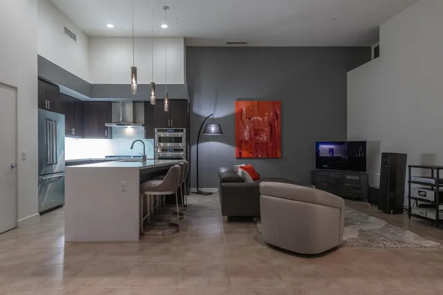 a view of a street in front of a building