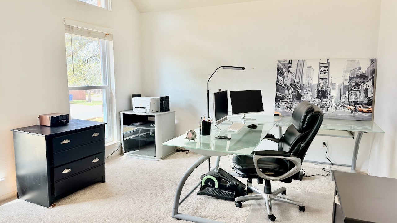 1902 Overland Drive Leander, TX 78641 - Photo 13 of 29 Spacious home office located at the front of the home with french doors. Could be a a library, hobby area or 5th bedroom if desired.