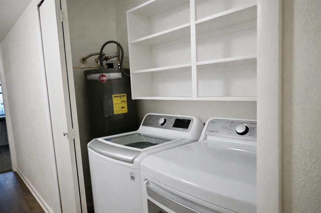 2223 Ridgedale Drive Carrollton, TX 75006 - Photo 22 of 27 a utility room with dryer and washer