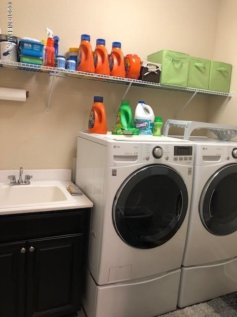 188 Antilles Road St. Augustine, FL 32092 - Photo 33 of 43 a utility room with dryer and washer