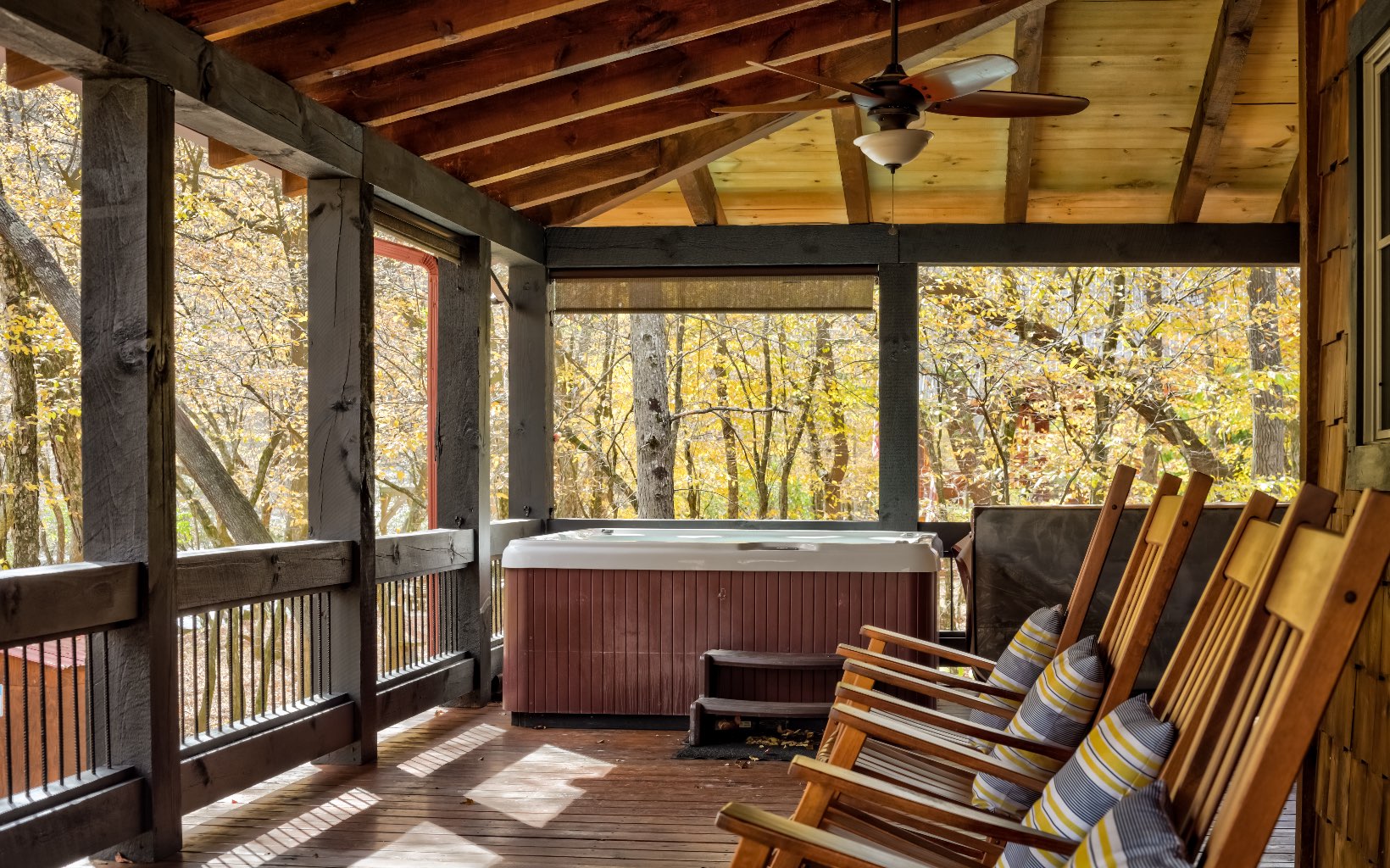 15 Kiki's River Road Blue Ridge, GA 30513 - Photo 30 of 32 a view of a living room with furniture and a window