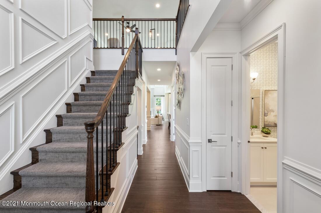 5 Old Eagle Road Freehold, NJ 07728 - Photo 2 of 17 a view of a hallway with wooden floor and entryway