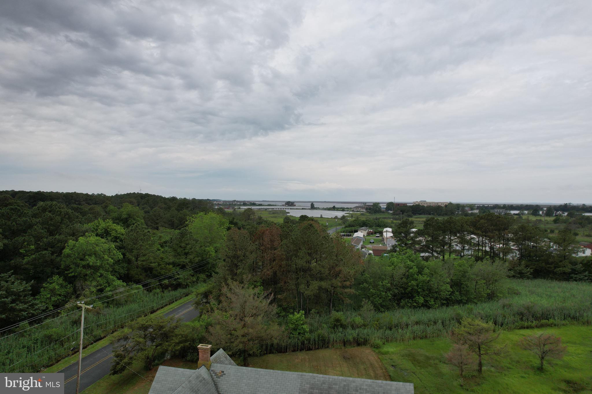 26286 Byrd Road Crisfield, MD 21817 - Photo 8 of 9 Side Aerial View towards Daugherty Creek