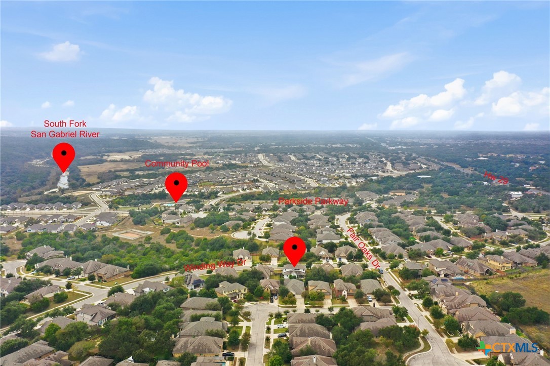 1209 Winding Way Drive Georgetown, TX 78628 - Photo 33 of 37 a view of outdoor space and city view