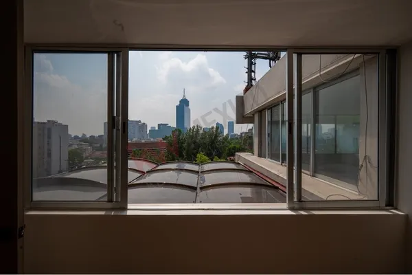 a view of a balcony